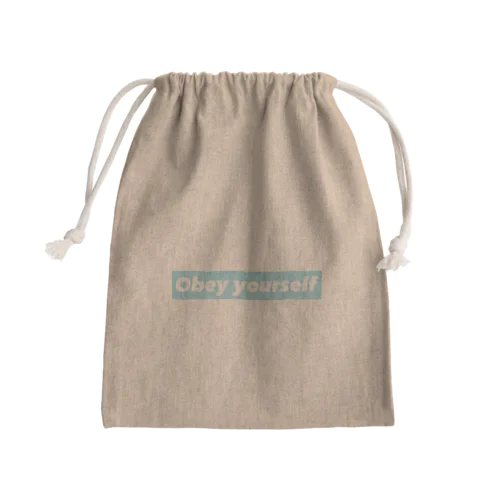 “Obey yourself” Mini Drawstring Bag