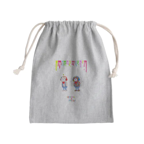 一輪ちゃん満開くん Mini Drawstring Bag