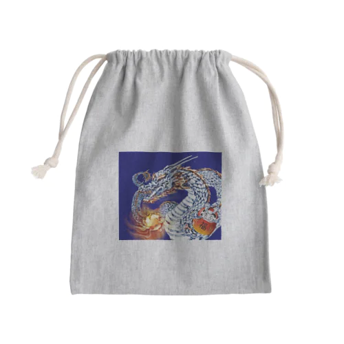 ドラゴン?ネイビー Mini Drawstring Bag