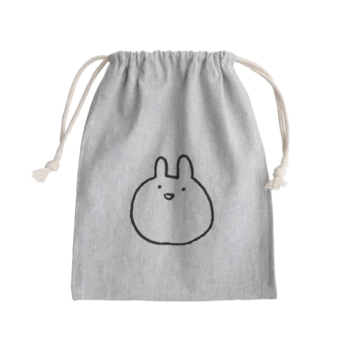 こうさぎ単体(淡色) Mini Drawstring Bag