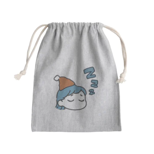 カコ鉄の睡眠ちゃん Mini Drawstring Bag
