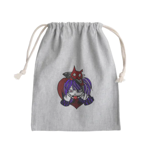 ぱんくー Mini Drawstring Bag