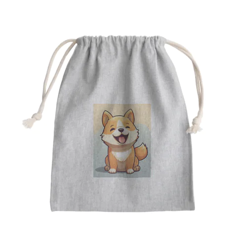 笑う柴犬 Mini Drawstring Bag
