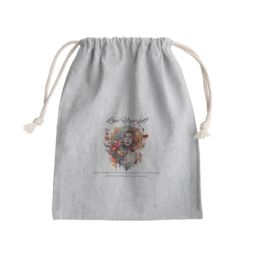 フローラルグレイス Mini Drawstring Bag