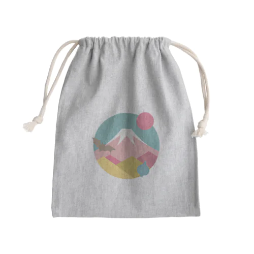 1富士 2コウモリ 3タマネギ Mini Drawstring Bag
