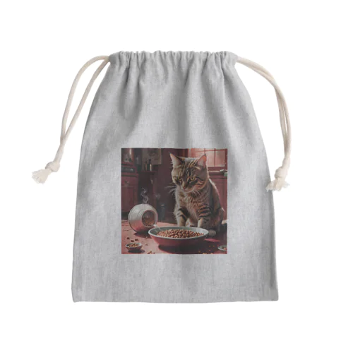 フーズ猫 Mini Drawstring Bag