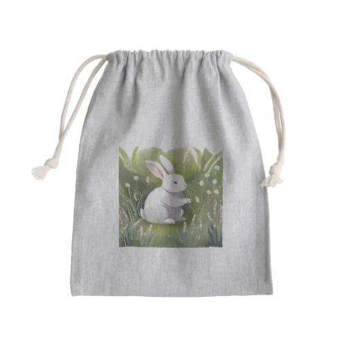 うさぎのお散歩 Mini Drawstring Bag