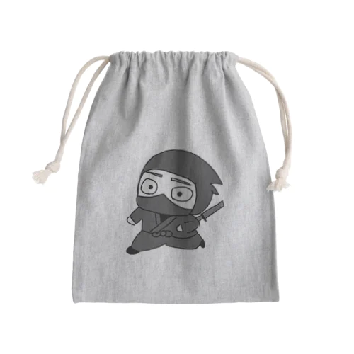 走る忍者 Mini Drawstring Bag