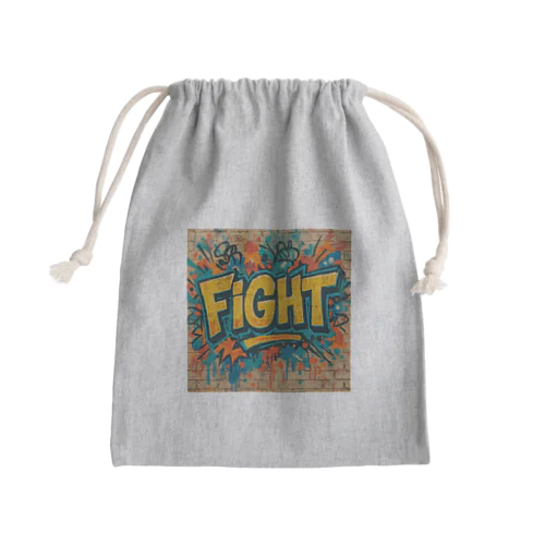 グラフィティ   FIGHT Mini Drawstring Bag