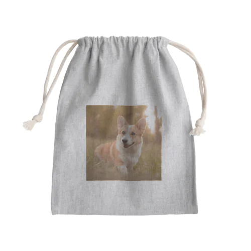 癒しのコーギー Mini Drawstring Bag