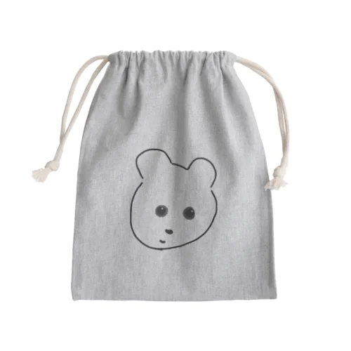 くまきち描いたよ Mini Drawstring Bag