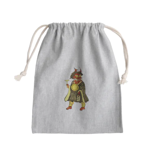 おにの念仏＜大津絵＞ Mini Drawstring Bag
