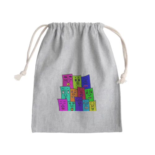 顔人 Mini Drawstring Bag