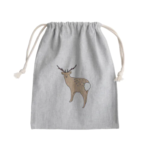 エゾシカさん Mini Drawstring Bag