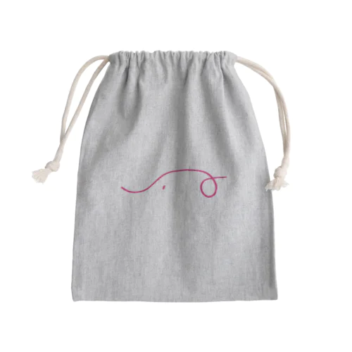 paon_pink Mini Drawstring Bag