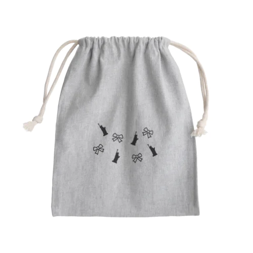 自由の女神とリボン Mini Drawstring Bag