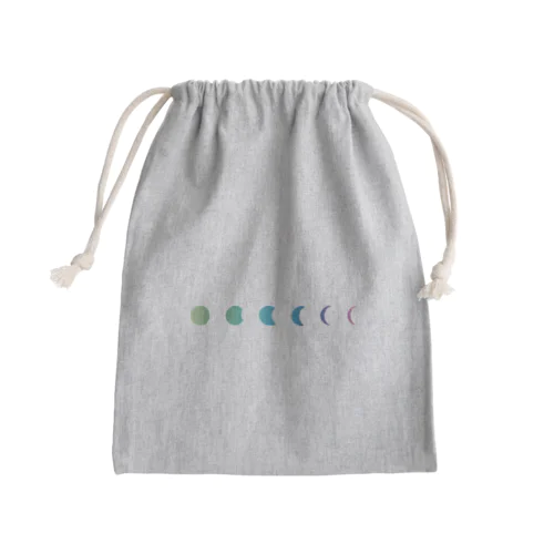 月の満ち欠け Mini Drawstring Bag
