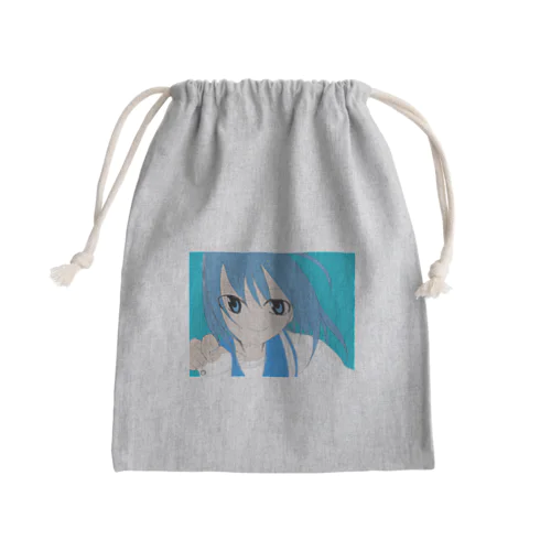 水色が－る Mini Drawstring Bag