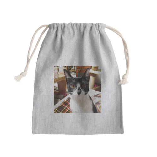 お鼻もよう樹ちゃん巾着 Mini Drawstring Bag