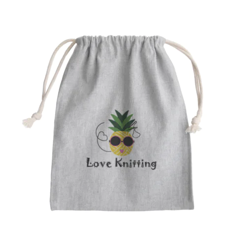 パイナップルヤーン Mini Drawstring Bag