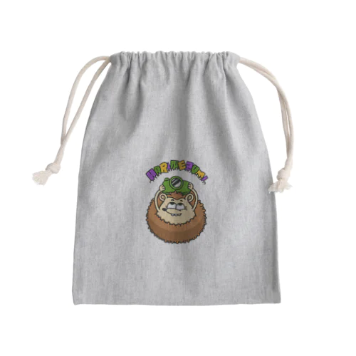 ハリネズミハリコ Mini Drawstring Bag