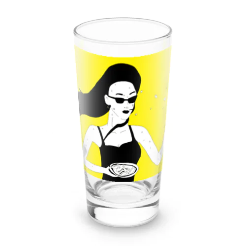 ビールと餃子 Long Sized Water Glass