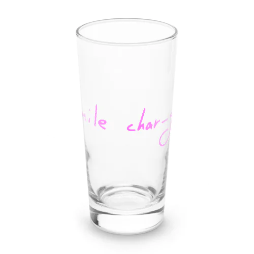 スマイルチャージ-ピンクバージョン- Long Sized Water Glass