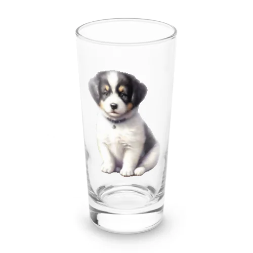愛らしい子犬 Long Sized Water Glass