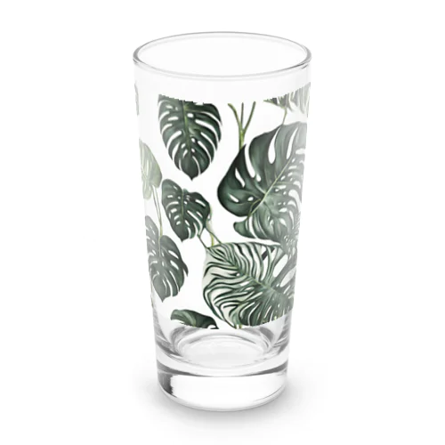 斑入りモンステラグッズ Long Sized Water Glass