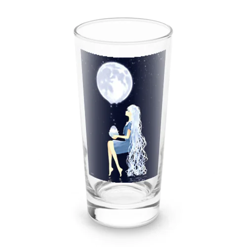 月というものは、どんな味がするのだろう Long Sized Water Glass