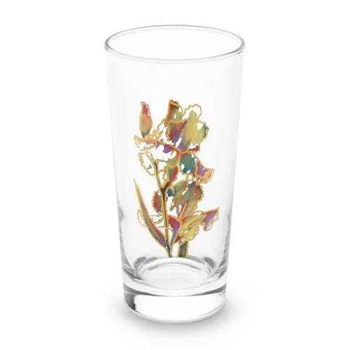 水彩花の色遊び Long Sized Water Glass