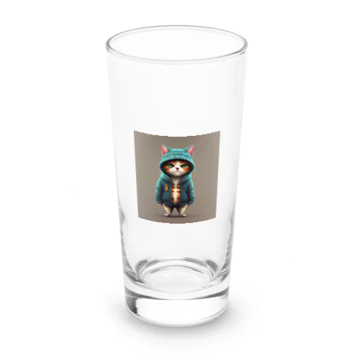 フード猫 Long Sized Water Glass