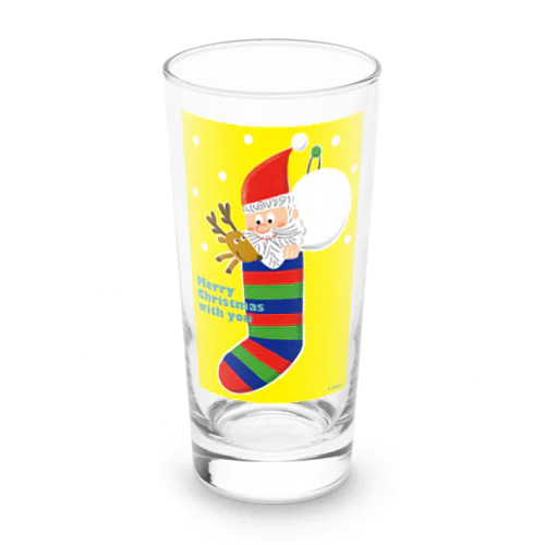 Merry X'mas with You Long Sized Water Glass