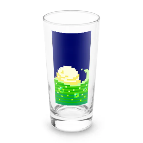 クリームソーダウェーブ【ドット絵】@スマホ Long Sized Water Glass