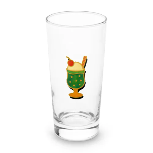 レトロピンバッジ風クリームソーダ Long Sized Water Glass
