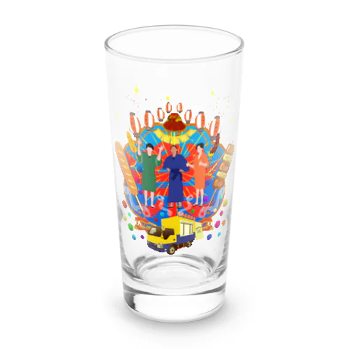 ひみつ基地。千葉の親子三代夏祭り2025 出店記念グッズ Long Sized Water Glass