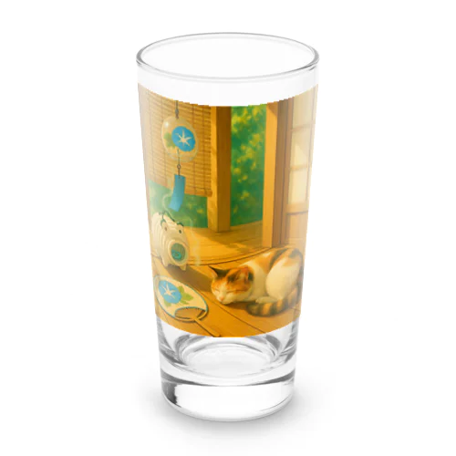 昭和レトロ（7）ひだまり猫 Long Sized Water Glass