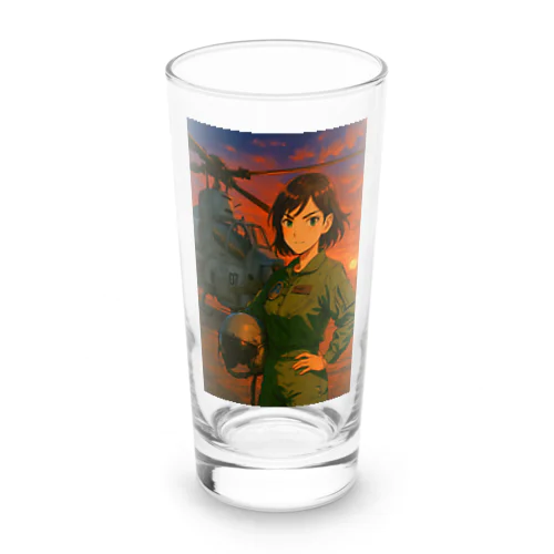 AH-1Z女性パイロット Long Sized Water Glass