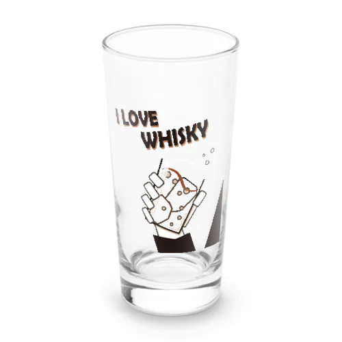 I LOVE WHISKEY-01 Long Sized Water Glass