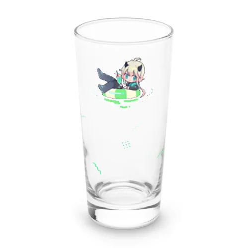 ぷかぷか浮き輪に乗って！ロンググラス Long Sized Water Glass