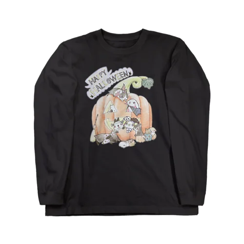 ハロウィンうさぎ(かぼちゃハウス) Long Sleeve T-Shirt