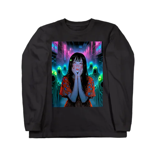 「異次元の視線」ホラースタイルアイテム Long Sleeve T-Shirt