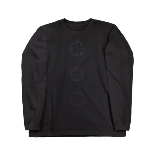 カタカムナ「三種の神器」 （灰） Long Sleeve T-Shirt