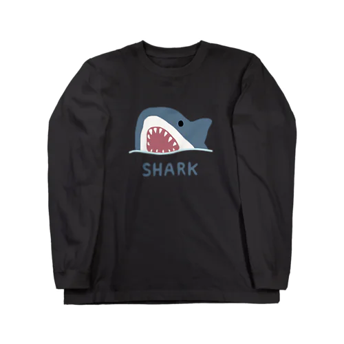 H&O _ サメロングスリーブTシャツ　ロンT ブラック　ジークフィールド H&O サメ ロンT 5.6オンスロングスリーブTシャツ | outdoor MIL's