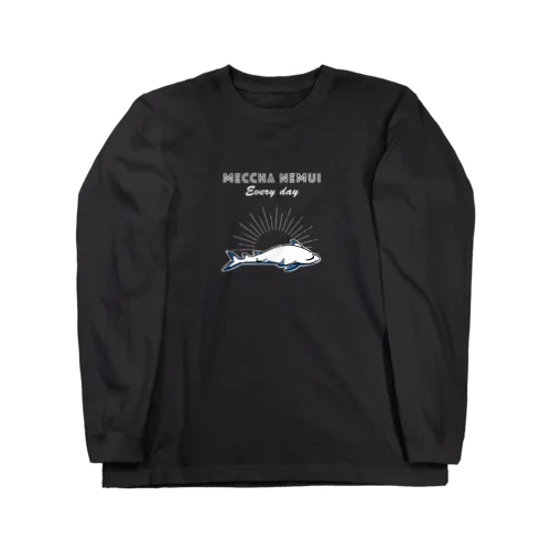 MECCHA NEMUI さめ Long Sleeve T-Shirt