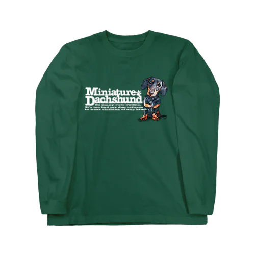 ミニチュアダックスフンド」ロングスリーブTシャツの通販