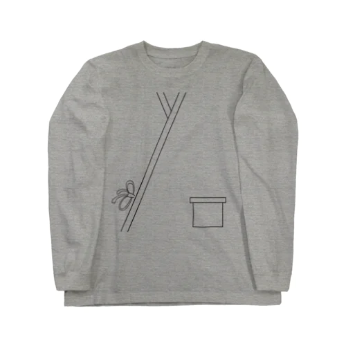 BOMBUさんの作務衣（黒線） Long Sleeve T-Shirt