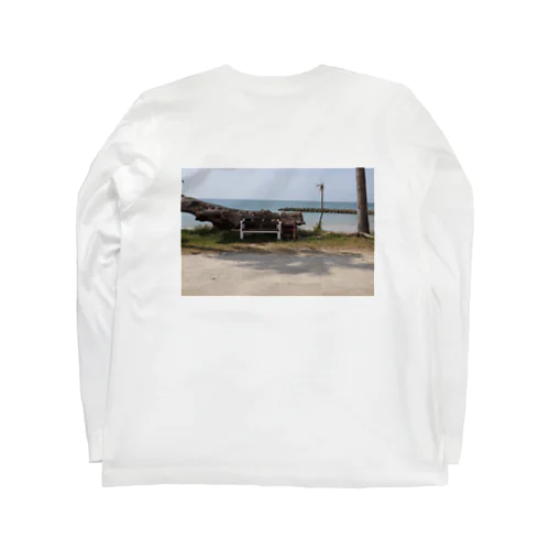 浜辺のベンチ Long Sleeve T-Shirt