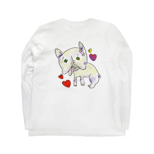 推しの白い犬、フレブル Long Sleeve T-Shirt