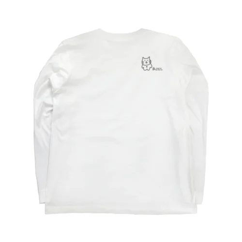 立ちすくしている「にゃーこちゃん」　黒 Long Sleeve T-Shirt
